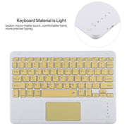 Custodia tablet con tastiera Bluetooth gialla