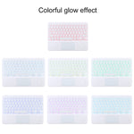 Tastiera Bluetooth bianca con custodia per iPad 10,2"