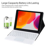 Tastiera Bluetooth bianca con custodia per iPad 10,2"