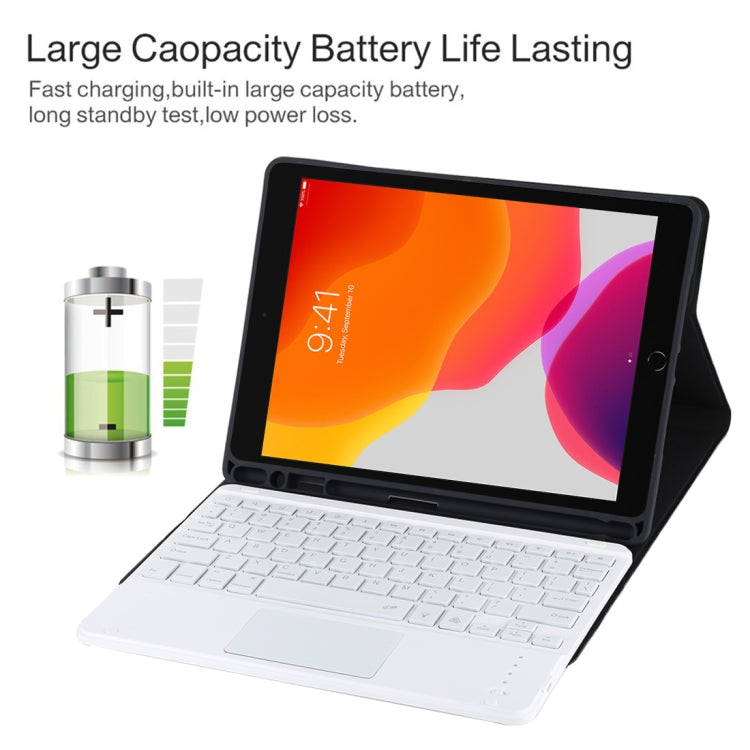 Tastiera Bluetooth bianca con custodia per iPad 10,2"