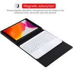 Tastiera Bluetooth bianca con custodia per iPad 10,2"