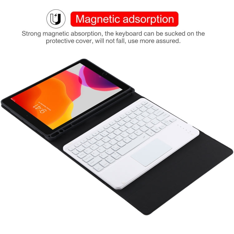 Tastiera Bluetooth bianca con custodia per iPad 10,2"