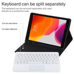 Tastiera Bluetooth bianca con custodia per iPad 10,2"