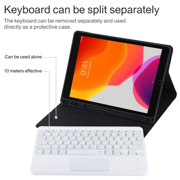 Tastiera Bluetooth bianca con custodia per iPad 10,2"