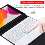 Tastiera Bluetooth bianca con custodia per iPad 10,2"