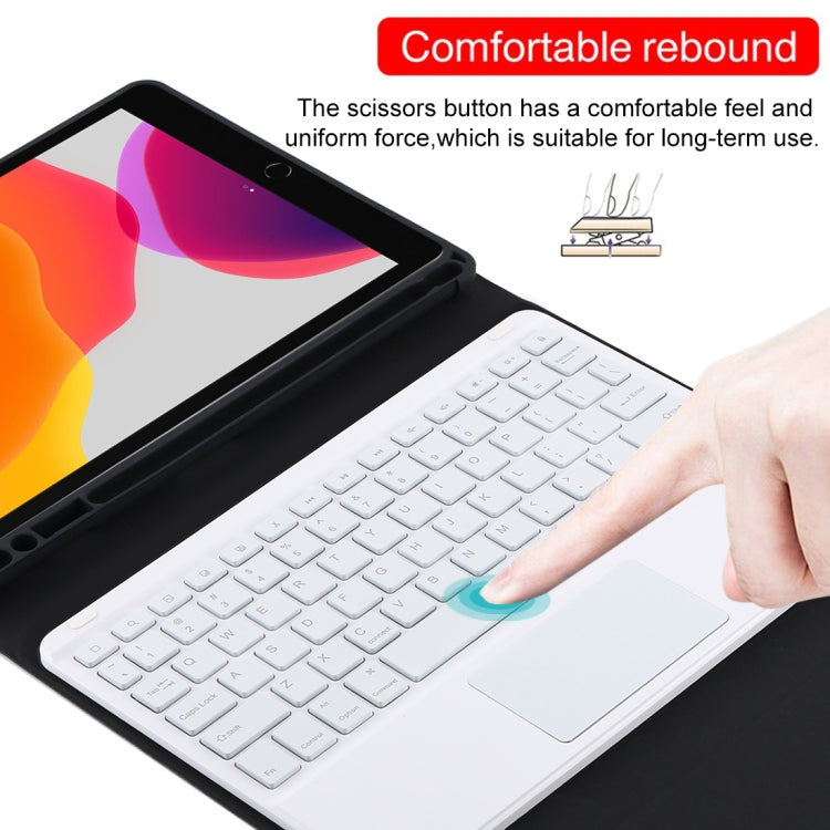 Tastiera Bluetooth bianca con custodia per iPad 10,2"