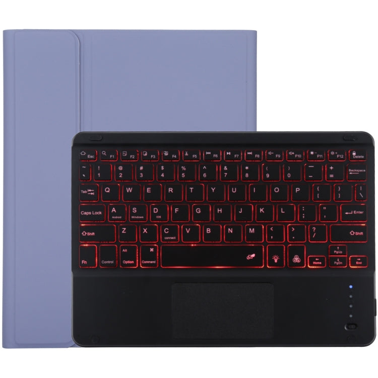 TG-102BCS Tastiera Bluetooth nera staccabile + Custodia tablet in pelle microfibra per iPad 10,2 pollici / iPad Air (2019), con touch pad, retroilluminazione, slot per penna e supporto, Black Keyboard