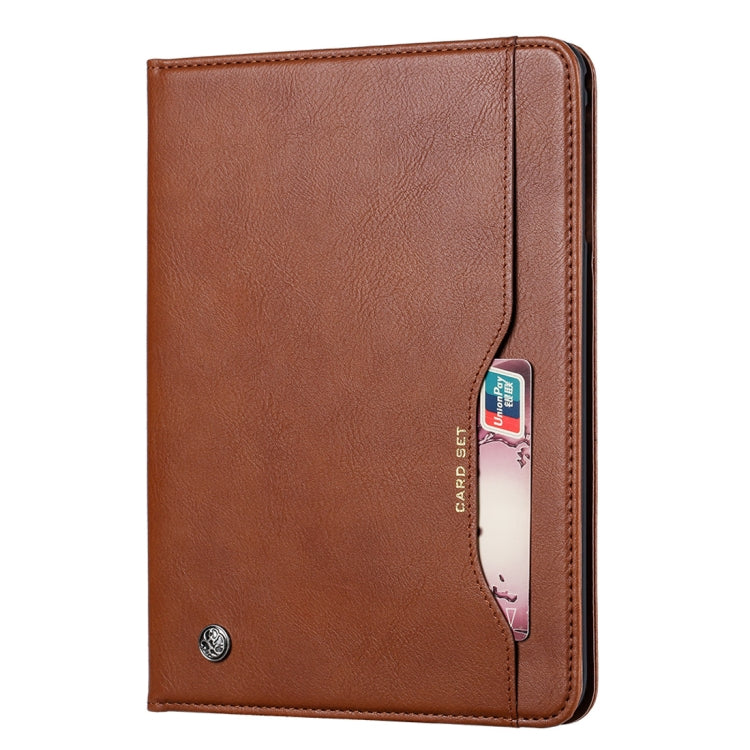 Custodia in pelle Flip orizzontale con texture Knead Skin per iPad Mini 2019, con cornice per foto, supporto, slot per carte, portafoglio e slot per penna, For iPad Mini 2019