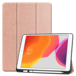 Custodia in pelle con supporto per iPad 10.2 (2019-2021)
