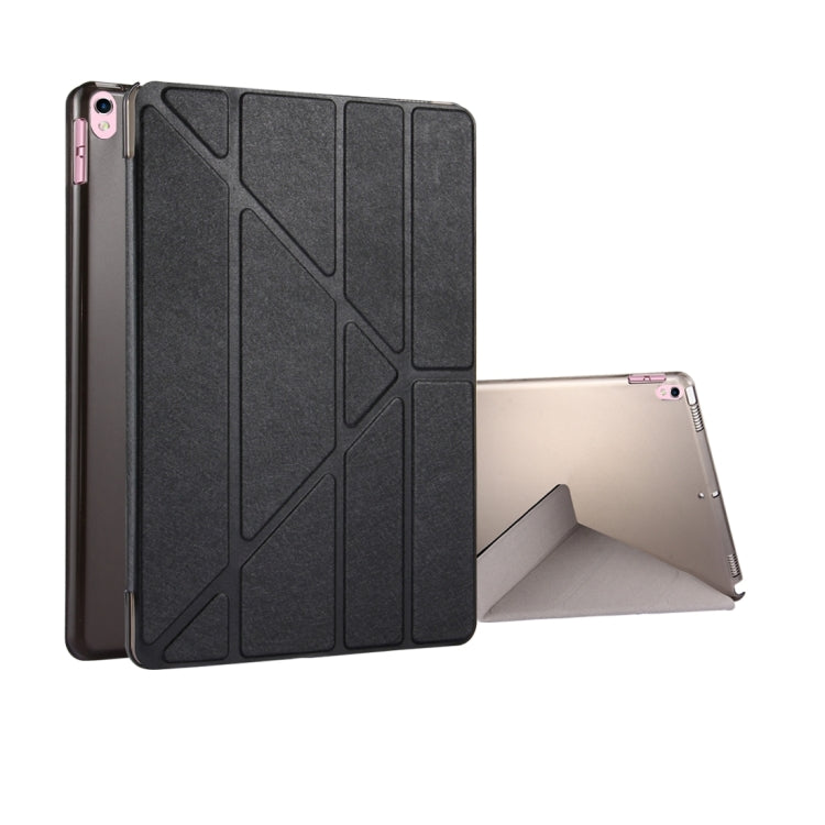 Per iPad Pro Custodia in pelle flip con deformazione orizzontale da 10,5 pollici con texture in seta con supporto a 4 pieghe e funzione Sleep/Wake-up, For iPad Pro 10.5 inch with 4-folding Holder & Sleep / Wake-up, For iPad Pro 10.5