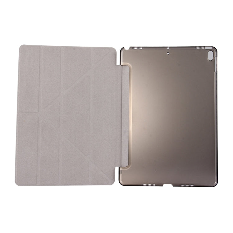 Per iPad Pro Custodia in pelle flip con deformazione orizzontale da 10,5 pollici con texture in seta con supporto a 4 pieghe e funzione Sleep/Wake-up, For iPad Pro 10.5 inch with 4-folding Holder & Sleep / Wake-up, For iPad Pro 10.5
