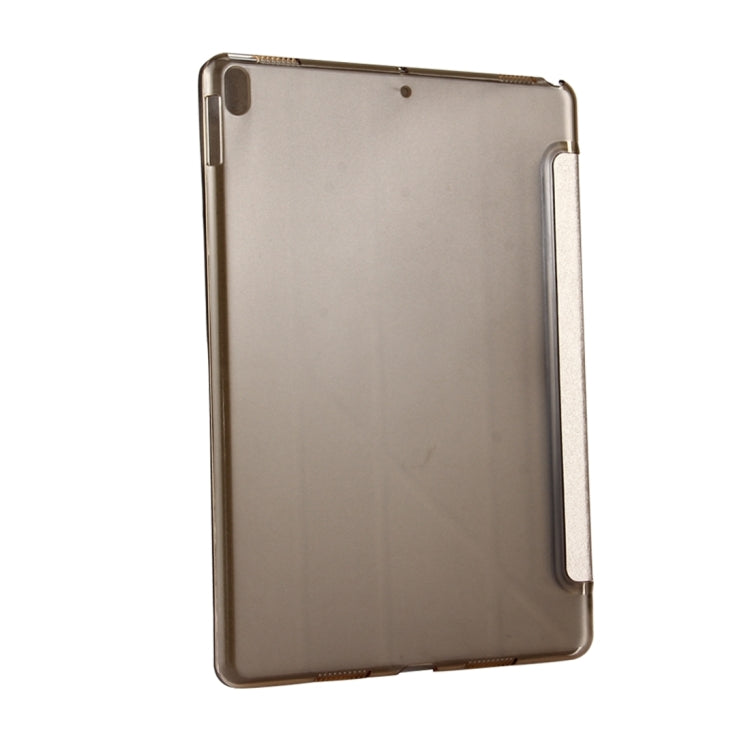 Per iPad Pro Custodia in pelle flip con deformazione orizzontale da 10,5 pollici con texture in seta con supporto a 4 pieghe e funzione Sleep/Wake-up, For iPad Pro 10.5 inch with 4-folding Holder & Sleep / Wake-up, For iPad Pro 10.5