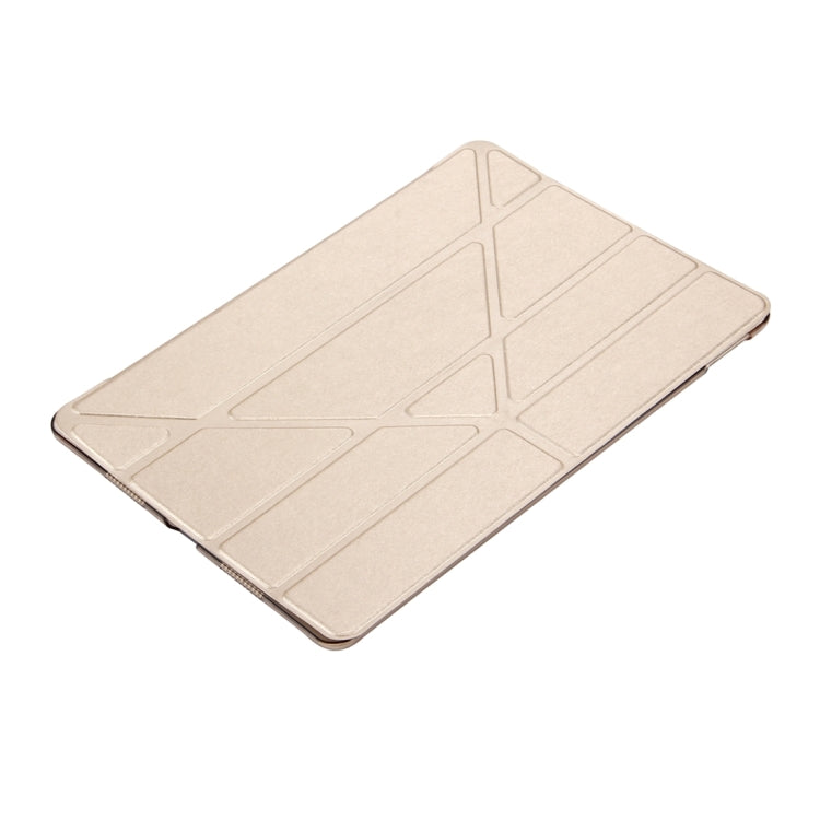 Per iPad Pro Custodia in pelle flip con deformazione orizzontale da 10,5 pollici con texture in seta con supporto a 4 pieghe e funzione Sleep/Wake-up, For iPad Pro 10.5 inch with 4-folding Holder & Sleep / Wake-up, For iPad Pro 10.5