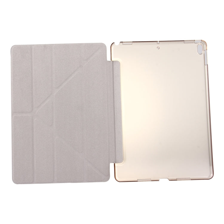 Per iPad Pro Custodia in pelle flip con deformazione orizzontale da 10,5 pollici con texture in seta con supporto a 4 pieghe e funzione Sleep/Wake-up, For iPad Pro 10.5 inch with 4-folding Holder & Sleep / Wake-up, For iPad Pro 10.5