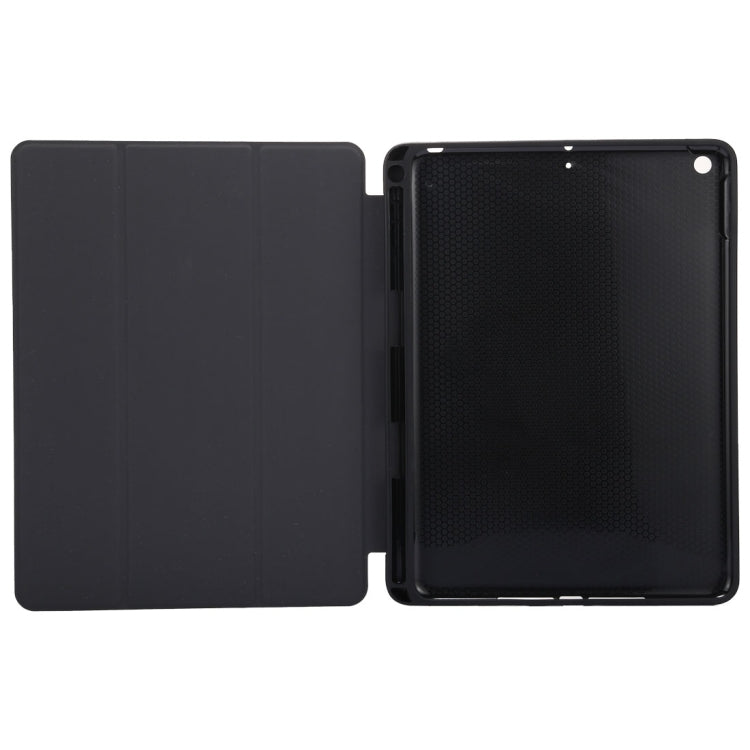 Custodia in pelle con chiusura orizzontale con motivo a trama in tessuto per iPad Pro da 10,5 pollici, con supporto triplo pieghevole e slot per penna, For  iPad Pro 10.5, For iPad Pro 10.5