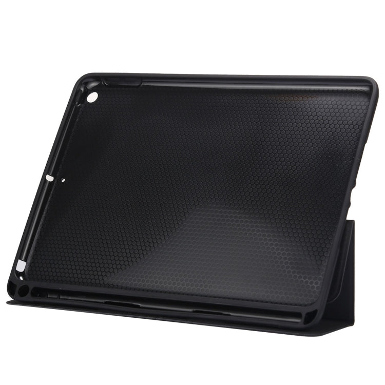 Custodia in pelle con chiusura orizzontale con motivo a trama in tessuto per iPad Pro da 10,5 pollici, con supporto triplo pieghevole e slot per penna, For  iPad Pro 10.5, For iPad Pro 10.5