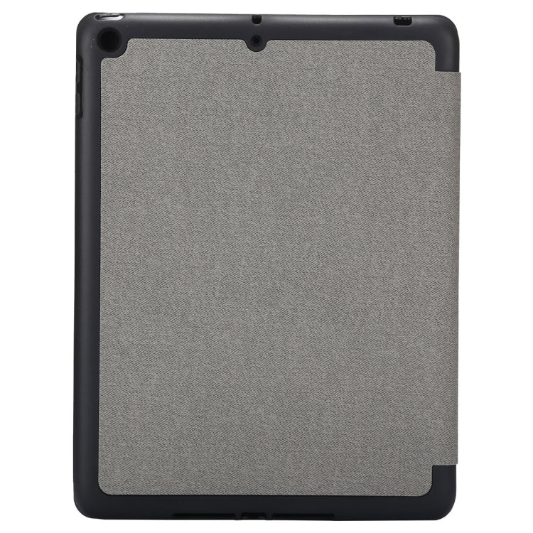 Custodia in pelle con chiusura orizzontale con motivo a trama in tessuto per iPad Pro da 10,5 pollici, con supporto triplo pieghevole e slot per penna, For  iPad Pro 10.5, For iPad Pro 10.5