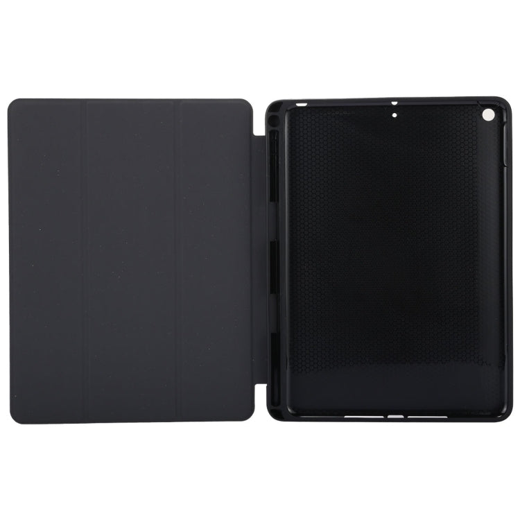 Custodia in pelle con chiusura orizzontale con motivo a trama in tessuto per iPad Pro da 10,5 pollici, con supporto triplo pieghevole e slot per penna, For  iPad Pro 10.5, For iPad Pro 10.5