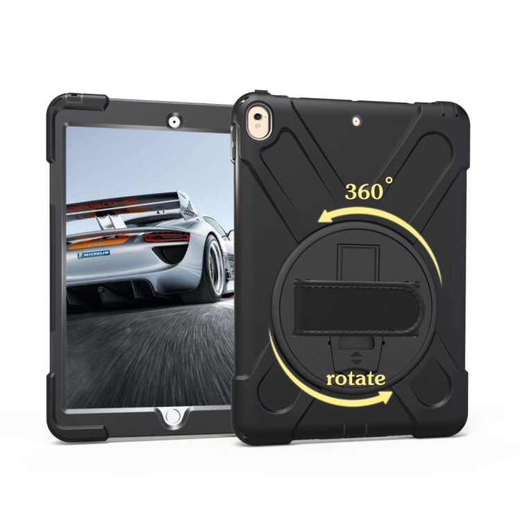 Per iPad Pro da 10,5 pollici con rotazione a 360 gradi PC + custodia protettiva in silicone con supporto e cinturino da polso, For iPad Pro 10.5 inch