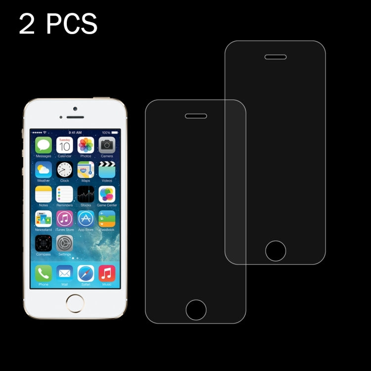 Pellicola Vetro Temperato 2 Pezzi per iPhone SE/5s/5c/5