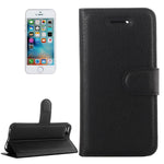 Custodia in pelle per iPhone 5/5S/SE con chiusura orizzontale