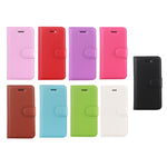 Custodia in pelle per iPhone 5/5S/SE con chiusura orizzontale