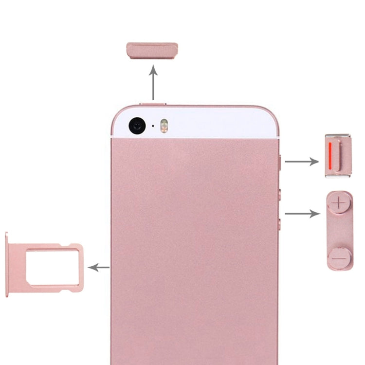 Side Buttons + SIM Card Tray for iPhone SE, For iPhone SE