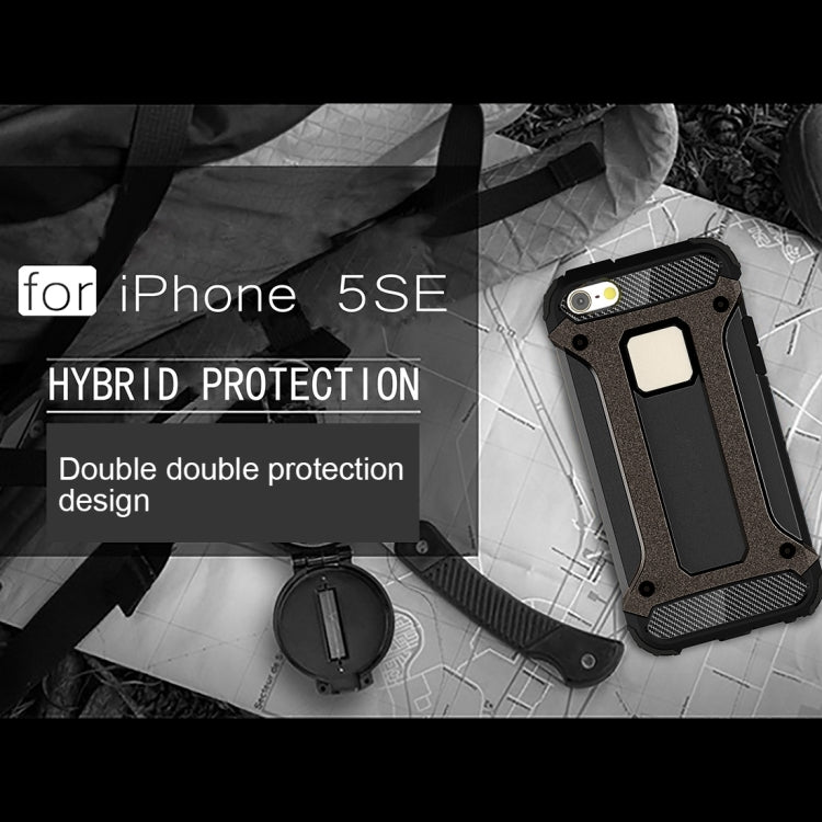 Custodia Tough Armor TPU e PC per iPhone SE e 5S