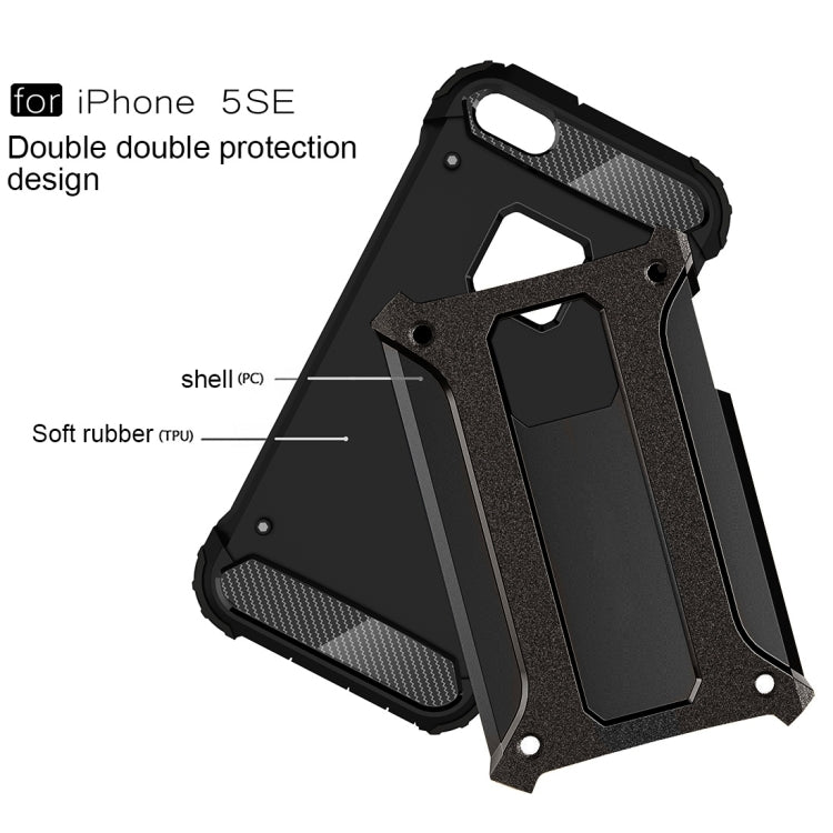 Custodia Tough Armor TPU e PC per iPhone SE e 5S