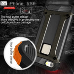 Custodia Tough Armor TPU e PC per iPhone SE e 5S
