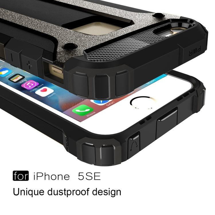 Custodia Tough Armor TPU e PC per iPhone SE e 5S
