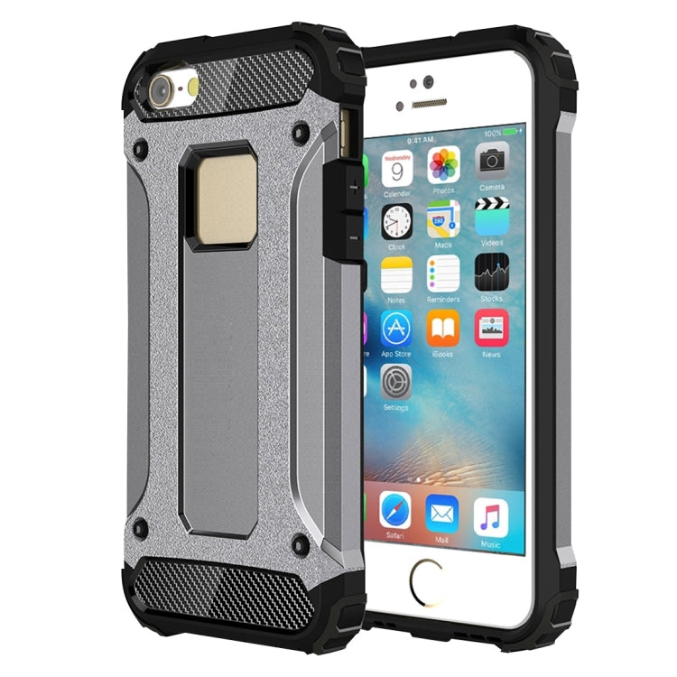 Custodia Tough Armor TPU e PC per iPhone SE e 5S
