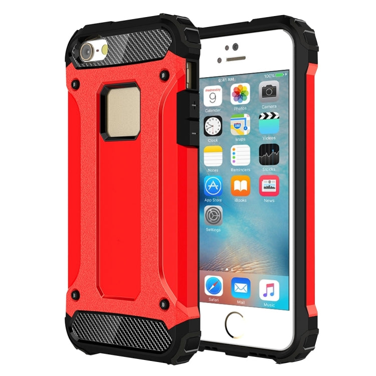 Custodia Tough Armor TPU e PC per iPhone SE e 5S