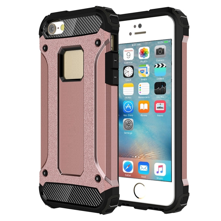 Custodia Tough Armor TPU e PC per iPhone SE e 5S