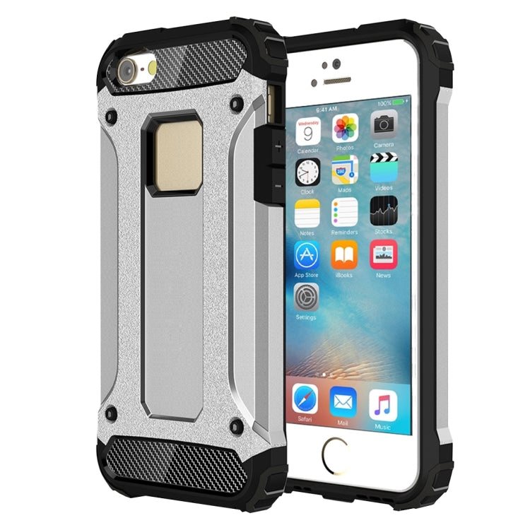 Custodia Tough Armor TPU e PC per iPhone SE e 5S