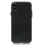 Custodia rigida protettiva glitterata per iPhone X e XS