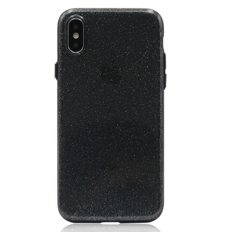 Custodia rigida protettiva glitterata per iPhone X e XS