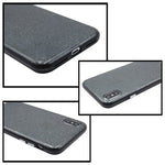 Custodia rigida protettiva glitterata per iPhone X e XS