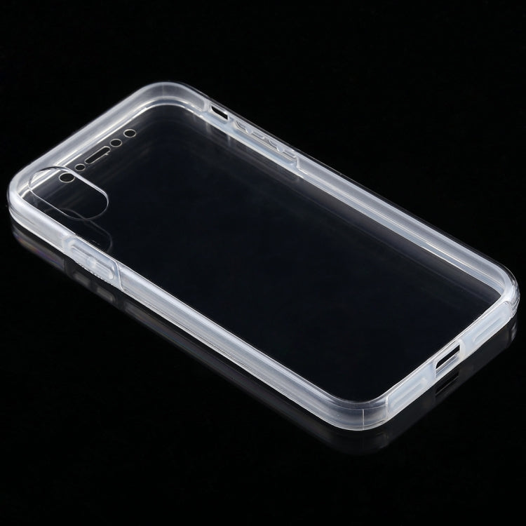 Per iPhone X / XS Custodia in PC + TPU trasparente ultrasottile fronte-retro da 0,75 mm, For X