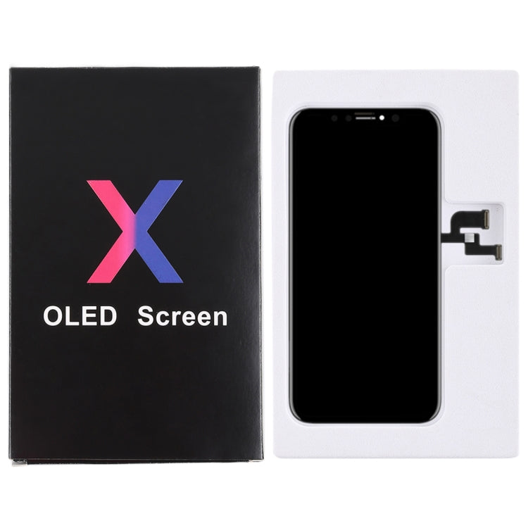 50pcs Black Cardboard Packaging Box for iPhone X LCD Screen and Digitizer Full Assembly, Packaging Box for X OLED