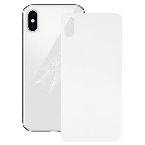 Copribatteria posteriore in vetro con foro grande per fotocamera di facile sostituzione con adesivo per iPhone X, For iPhone X (No Disassemble), For iPhone X (Not Disassemble)