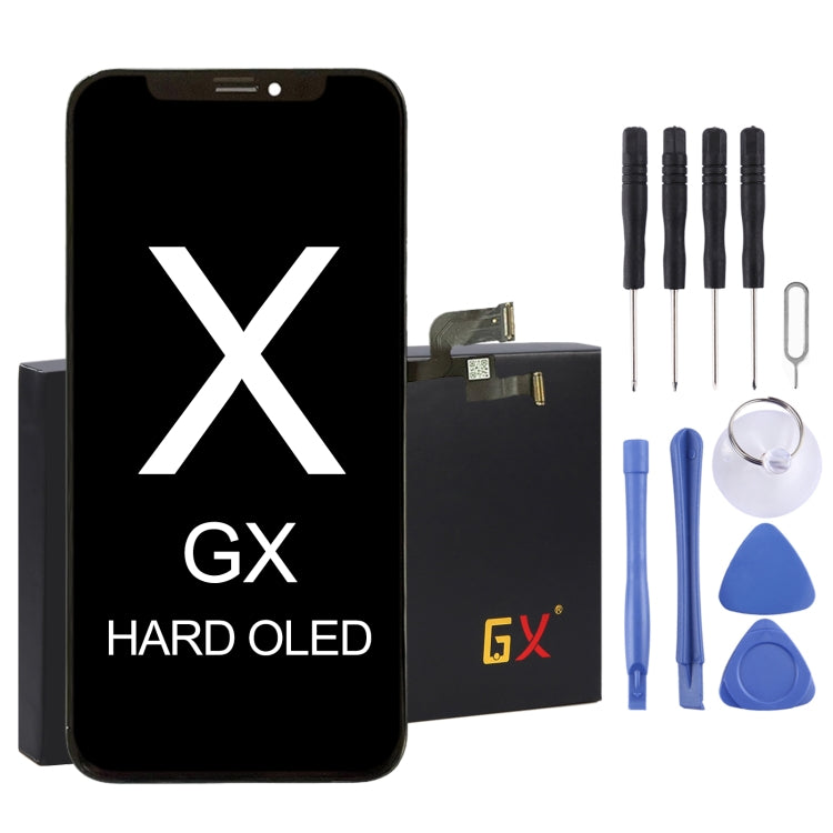 GX Material OLED LCD Screen and Digitizer Full Assembly for iPhone X, For iPhone X