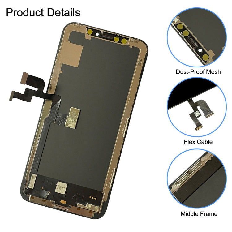 Schermo LCD in materiale GX OLED e digitalizzatore assemblaggio completo per iPhone X, For iPhone X