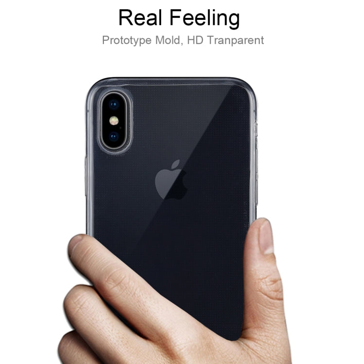 Custodia trasparente ultrasottile TPU per iPhone X e XS