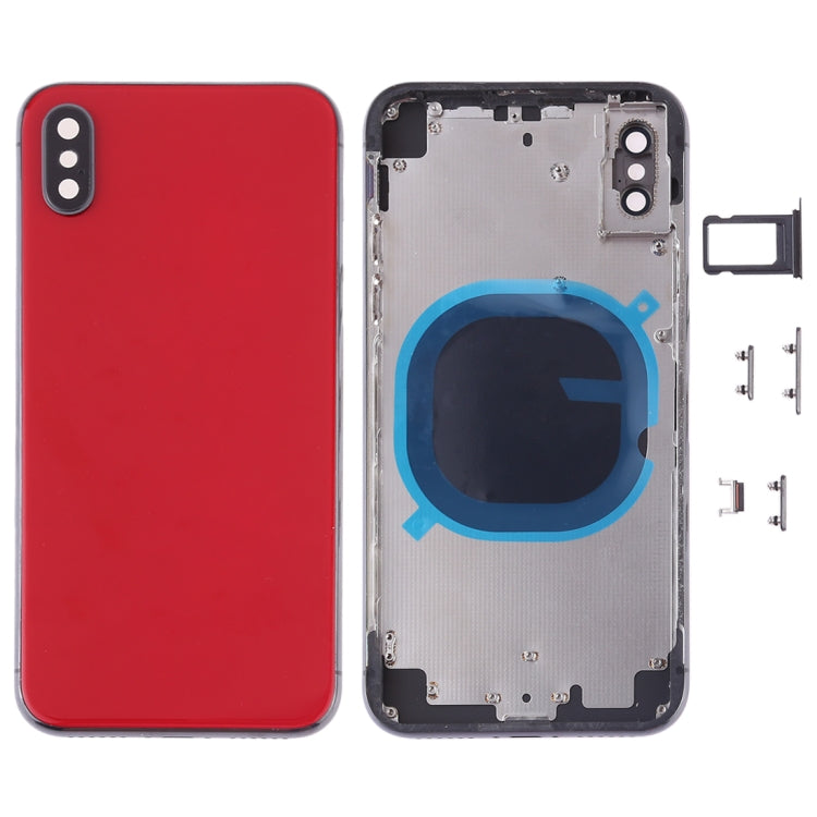 Cover posteriore con vassoio per scheda SIM e tasti laterali per iPhone X, For iPhone X(with SIM Card Tray), For iPhone X (Camera Lens+Side Keys), For iPhone X with Side keys, For iPhone X with Camera Lens