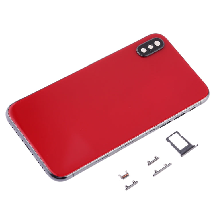 Cover posteriore con vassoio per scheda SIM e tasti laterali per iPhone X, For iPhone X(with SIM Card Tray), For iPhone X (Camera Lens+Side Keys), For iPhone X with Side keys, For iPhone X with Camera Lens