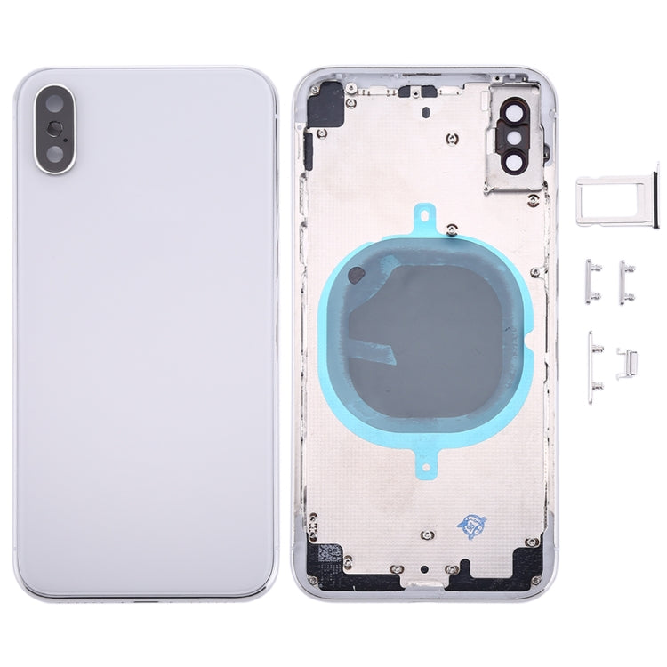 Cover posteriore con vassoio per scheda SIM e tasti laterali per iPhone X, For iPhone X(with SIM Card Tray), For iPhone X (Camera Lens+Side Keys), For iPhone X with Side keys, For iPhone X with Camera Lens