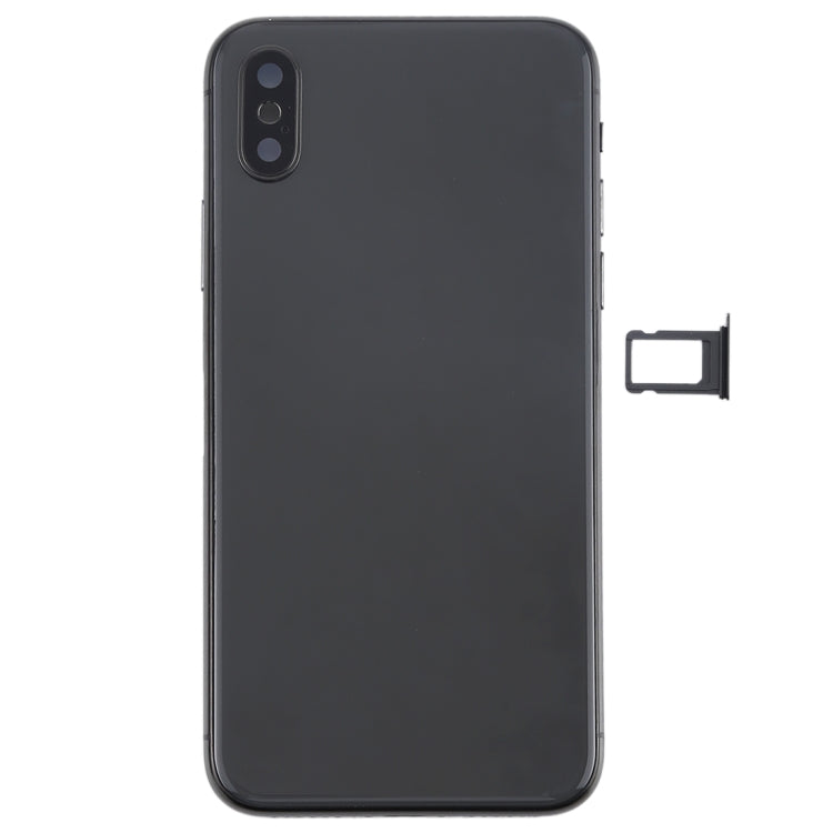 Gruppo cover posteriore della batteria con tasti laterali, modulo di ricarica wireless, cavo flessibile per pulsante volume e vassoio scheda per iPhone X, For iPhone X (Charging Module), For iPhone X  (Full Assembly)