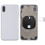 Gruppo cover posteriore della batteria con tasti laterali, modulo di ricarica wireless, cavo flessibile per pulsante volume e vassoio scheda per iPhone X, For iPhone X (Charging Module), For iPhone X  (Full Assembly)