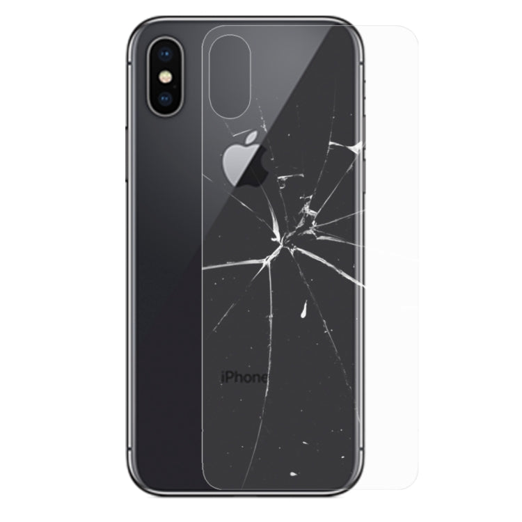 Per iPhone X 9H Durezza superficiale 2.5D Proteggi schermo anteriore + posteriore in vetro temperato trasparente